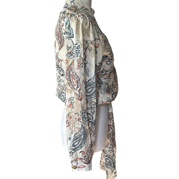 Never Land design by korea Loose V-neck Chiffon Shirt Temperament Bowknot Small - Picture 4 of 7